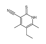 5-ethyl-2-mercapto-4,6-dimethylnicotinonitrile结构式