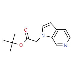 Pyrrolo[2,3-c]pyridin-1-yl-acetic acid tert-butyl ester结构式