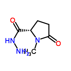 L-Proline, 1-methyl-5-oxo-, hydrazide (9CI) Structure
