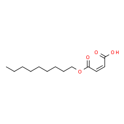 Maleic acid hydrogen 1-nonyl ester结构式