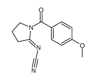 [1-(4-methoxybenzoyl)pyrrolidin-2-ylidene]cyanamide结构式