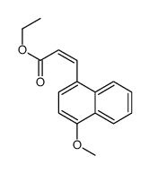 Ethyl 3-(4-methoxy-1-naphthyl)-2-propenoate Structure