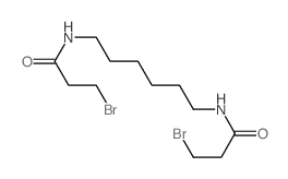 Propanamide,N,N'-1,6-hexanediylbis[3-bromo- Structure