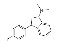 N,N-dimethyl-3-(4'-iodophenyl)-1-indanamine structure