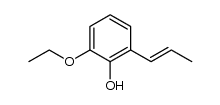 2-ethoxy-6-(prop-1-en-1-yl)phenol结构式