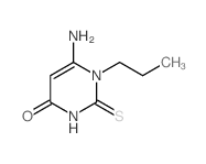 4(1H)-Pyrimidinone,6-amino-2,3-dihydro-1-propyl-2-thioxo- structure