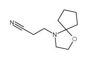 1-Oxa-4-azaspiro[4.4]nonane-4-propanenitrile(9CI) Structure