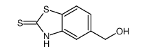 2(3H)-Benzothiazolethione,5-(hydroxymethyl)-(9CI) Structure