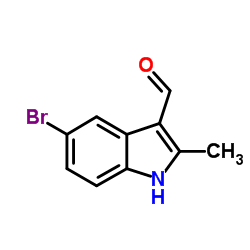 5-Bromo-2-methyl-1H-indole-3-carbaldehyde structure