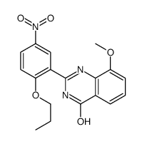 4(1H)-Quinazolinone,8-methoxy-2-(5-nitro-2-propoxyphenyl)- (9CI)结构式