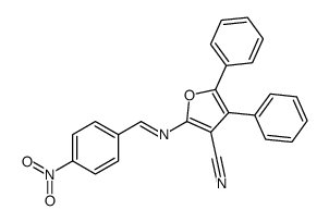 2-[(4-nitrophenyl)methylideneamino]-4,5-diphenylfuran-3-carbonitrile Structure