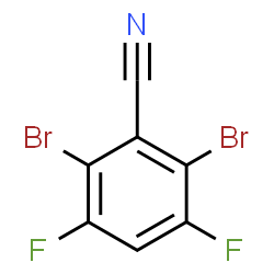 2,6-二溴-3,5-二氟苄腈结构式