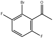 2'-Bromo-3',6'-difluoroacetophenone Structure