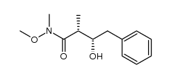 (2R,3S)-3-hydroxy-2-methyl-4-phenylbutan-(N-methyl-O-methyl)-hydroxamide结构式