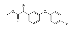 methyl α-bromo-3-(4'-bromophenoxy)-phenylacetate结构式