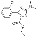 4-(2-chlorophenyl)-2-(dimethylamino)-5-thiazolecarboxylic acid ethyl ester结构式
