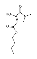 butyl 3-hydroxy-1-methyl-3-pyrrolin-2-one-4-carboxylate结构式