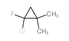 1-chloro-1-fluoro-2,2-dimethyl-cyclopropane结构式