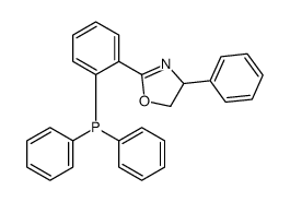 diphenyl-[2-(4-phenyl-4,5-dihydro-1,3-oxazol-2-yl)phenyl]phosphane Structure