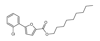 nonyl 5-(2-chlorophenyl)furan-2-carboxylate结构式