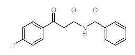 Benzenepropanamide,N-benzoyl-4-chloro-b-oxo- structure