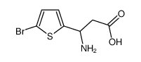 3-氨基-3-(5-溴-2-噻吩)-丙酸结构式