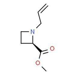 2-Azetidinecarboxylicacid,1-(2-propenyl)-,methylester,(R)-(9CI) Structure
