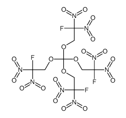 1-Fluoro-1,1-dinitro-2-[tris(2-fluoro-2,2-dinitroethoxy)methoxy]e thane结构式