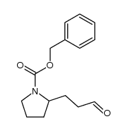 benzyl 2-(3-oxopropyl)pyrrolidine-1-carboxylate结构式