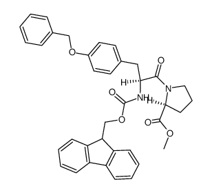 Fmoc-Tyr(Bzl)-Pro-OMe结构式