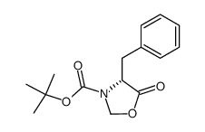 tert-butyl (R)-4-benzyl-5-oxooxazolidine-3-carboxylate结构式