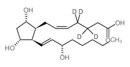 8-iso Prostaglandin F2α-d4结构式