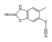 Thiocyanic acid, 2-amino-5-methyl-6-benzothiazolyl ester (8CI,9CI) Structure