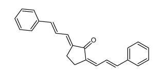 2,5-dicinnamylidenecyclopentan-1-one Structure