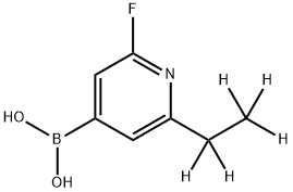 2-Fluoro-6-(ethyl-d5)-pyridine-4-boronic acid Structure