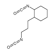 1-isocyanato-2-(3-isocyanatopropyl)cyclohexane Structure