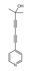 2-methyl-6-pyridin-4-ylhexa-3,5-diyn-2-ol结构式