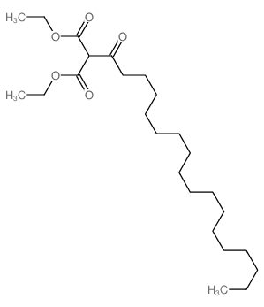 Propanedioic acid,2-(1-oxooctadecyl)-, 1,3-diethyl ester结构式