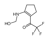 Ethanone, 2,2,2-trifluoro-1-[2-(hydroxymethylamino)-1-cyclopenten-1-yl]- (9CI) picture