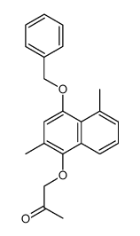 1-(2-oxopropoxy)-4-benzyloxy-2,5-dimethylnaphthalene结构式