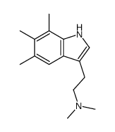 N,N-dimethyl-2-(5,6,7-trimethyl-1H-indol-3-yl)ethanamine Structure