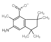 1,1,3,3,6-五甲基-7-硝基-5-茚胺结构式