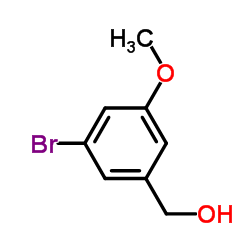 (3-溴-5-甲氧基苯基)甲醇结构式