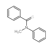 Benzenecarbothioamide, N-methyl-N-phenyl- Structure