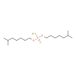 O,O-diisooctyl hydrogen dithiophosphate Structure