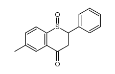 6-methyl-1-oxo-2-phenyl-1λ4-thiochroman-4-one结构式