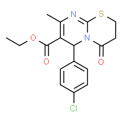 Ethyl 6-(4-chlorophenyl)-8-methyl-4-oxo-3,4-dihydro-2H,6H-pyrimido[2,1-b][1,3]thiazine-7-carboxylate picture