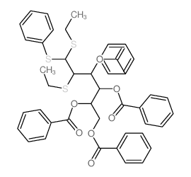 D-Mannose,2-S-ethyl-2-thio-, ethyl phenyl dithioacetal, tetrabenzoate (9CI)结构式