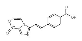 Benzoic acid,4-[2-(1-ethenyl-5-nitro-1H-imidazol-2-yl)ethenyl]- structure