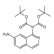 2-(7-氨基-1-异喹啉基)双(叔丁氧羰基)胺结构式